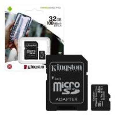 Карта памяти microSDHC [класс 10/UHS-I] 32 GB Kingston Canvas Select Plus+ SD адаптер (100/10 Mb/s) (SDCS2/32GB)